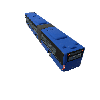 Articulated Bus with interior_blue